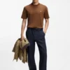 Merceriserad bomullst-shirt med Double B-monogram