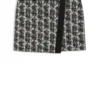 Minikjol i mönstrad fjädertweed