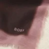 Mönstrad scarf i linne och bomull