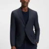 Mönstrad slim fit-kavaj i nyull Mönstrad slim fit-kavaj i nyull