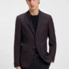 Mönstrad slim fit-kavaj i nyull Mönstrad slim fit-kavaj i nyull
