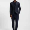 Mönstrad slim fit-kavaj i nyull Mönstrad slim fit-kavaj i nyull