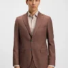 Mönstrad slim fit-kavaj i stretchtyg Mönstrad slim fit-kavaj i stretchtyg