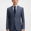 Mönstrad slim fit-kavaj i stretchtyg