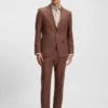 Mönstrad slim fit-kavaj i stretchtyg Mönstrad slim fit-kavaj i stretchtyg