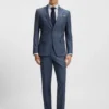 Mönstrad slim fit-kavaj i stretchtyg