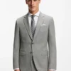 Mönstrad slim fit-kavaj i stretchull