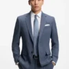 Mönstrad slim fit-kavaj i stretchull