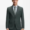 Mönstrad slim fit-kavaj i stretchull
