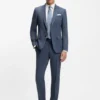 Mönstrad slim fit-kavaj i stretchull