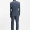 Mönstrad slim fit-kavaj i stretchull