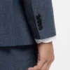 Mönstrad slim fit-kavaj i stretchull
