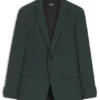 Mönstrad slim fit-kavaj i stretchull