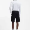 Mönstrad slim fit-skjorta i stretchjersey