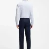 Mönstrad slim fit-skjorta i stretchjersey