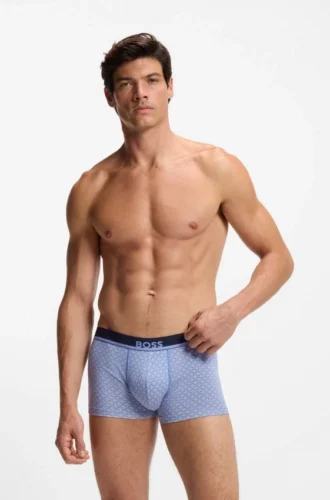 Mönstrade boxershorts i stretchbomull
