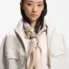 Monogramscarf i silketwill