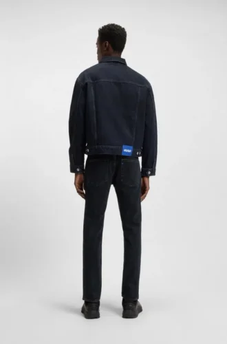 Mörkblå extra slim fit jeans i stretchdenim