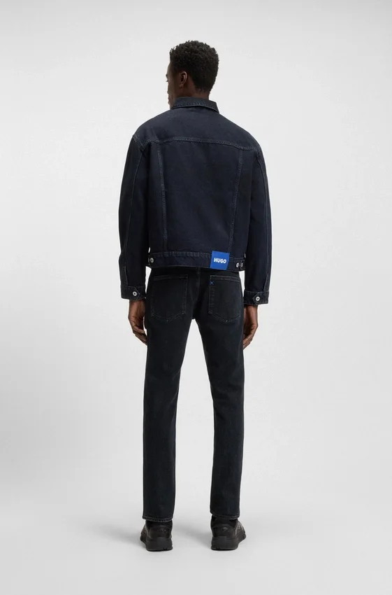 Mörkblå extra slim fit jeans i stretchdenim Mörkblå extra slim fit jeans i stretchdenim