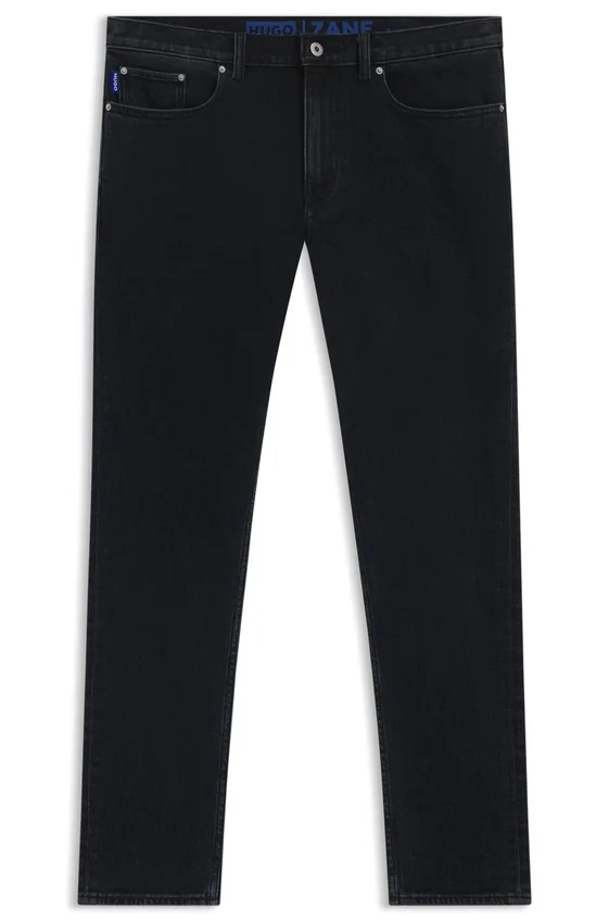 Mörkblå extra slim fit jeans i stretchdenim Mörkblå extra slim fit jeans i stretchdenim