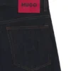 Mörkblå slim fit-jeans i stretchdenim