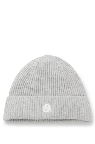 Mössa i ull och kashmir med Double B-monogram