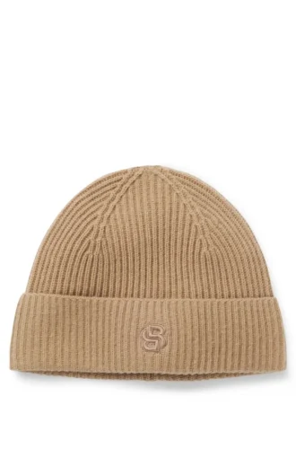 Mössa i ull och kashmir med Double B-monogram