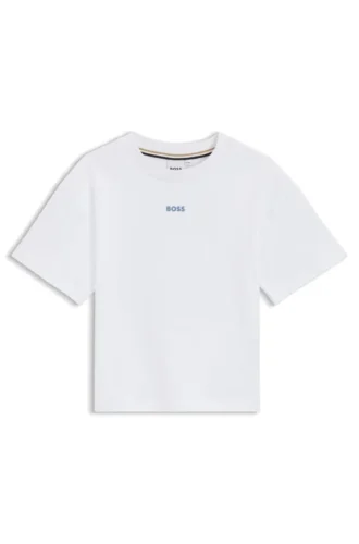 Oversized-T-shirt i bomull för barn med logotyp på ryggen