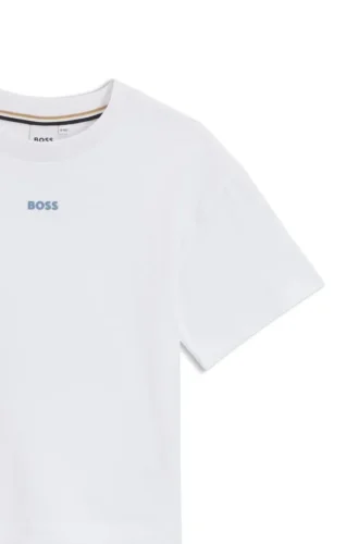 Oversized-T-shirt i bomull för barn med logotyp på ryggen