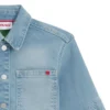 Overskjorta för barn i blå denim