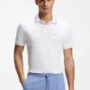 Paddy-polotröja i slim fit i interlockbomull Paddy-polotröja i slim fit i interlockbomull
