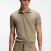 Paddy-polotröja i slim fit i interlockbomull Paddy-polotröja i slim fit i interlockbomull