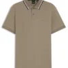 Paddy-polotröja i slim fit i interlockbomull Paddy-polotröja i slim fit i interlockbomull