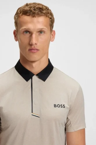 Paddy-polotröja i snabbtorkande stretchjersey