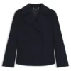 Peacoat i ullblandning med normal passform