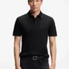 Polo i slim fit i merceriserad bomull Polo i slim fit i merceriserad bomull