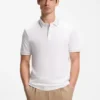 Polo i slim fit i merceriserad bomull Polo i slim fit i merceriserad bomull