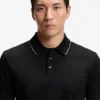 Polo i slim fit i merceriserad bomull Polo i slim fit i merceriserad bomull