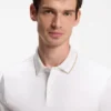 Polo i slim fit i merceriserad bomull Polo i slim fit i merceriserad bomull