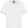 Polo i slim fit i merceriserad bomull Polo i slim fit i merceriserad bomull