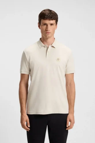 Polotröja i pimabomull med Double B-monogram
