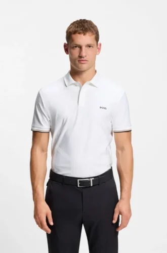 Polotröja med bodymap-detaljer och snabbtorkande egenskaper
