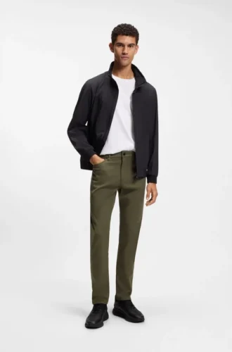 Porsche x BOSS byxor med avsmalnande passform i stretchdenim