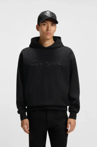 Porsche x BOSS-hoodie med Targa-logotyp