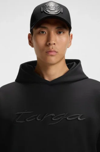 Porsche x BOSS-hoodie med Targa-logotyp