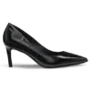 Pumps i strukturerat läder med 7 cm klack