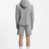 Pyjamas-hoodie i bomullsblandning med våffelstruktur