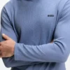 Pyjamas-hoodie i bomullsblandning med våffelstruktur