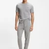 Pyjamas-T-shirt i bomullsblandning med broderat logo