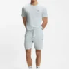Pyjamas-T-shirt i bomullsblandning med broderat logo